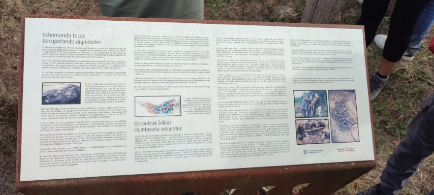 Cartel Fosa Olabe (Pequeña)